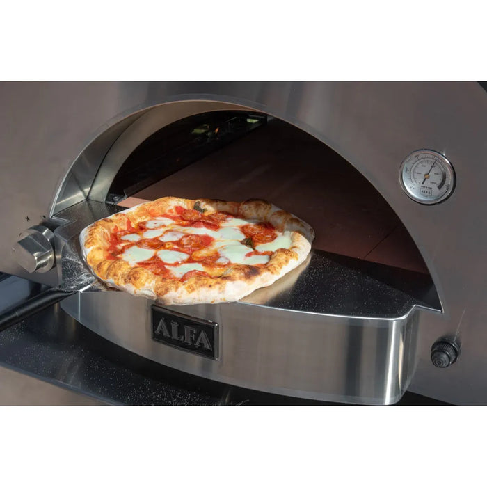 Alfa Classico 2 Pizze Wood‑Fired Outdoor Pizza Oven FXCL‑2P‑LGRA – Ardesia Grey