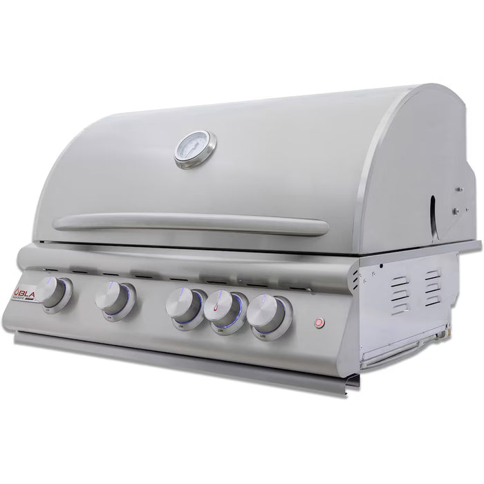 Blaze BLZ-4LTE3MG-NG 32" 4-Burner Built-In Marine Grade Natural Gas Grill, 66,000 BTU, 316L Stainless Steel LTE Plus with Lights & Infrared Rear Burner