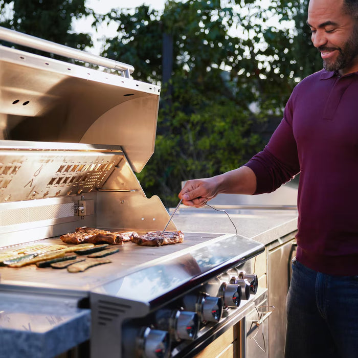 Blaze BLZ-5LTEPRO-LP 40" 5-Burner Built-In Liquid Propane Grill, 80,000 BTU, Stainless Steel LTE PRO Outdoor Grill with Lights & Infrared Rear Burner