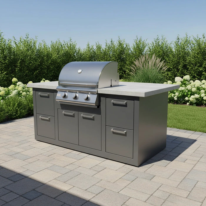 Blaze BLZ-3LBM-LP 25" 3-Burner Built-In Gas Grill, 42,000 BTU, 304 Stainless Steel Outdoor Grill