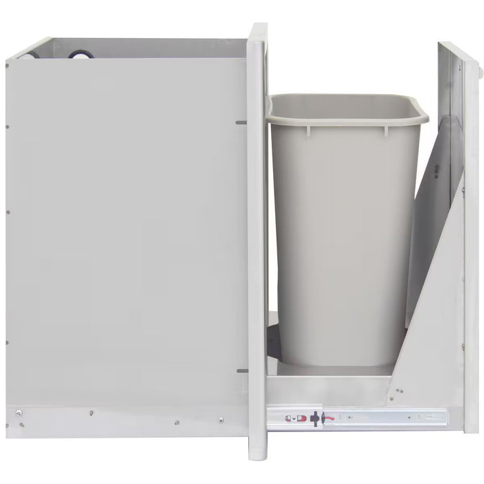 Blaze BLZ‑TRLP‑DRW‑H LP Tank & Trash Drawer, Stainless Steel Outdoor Kitchen Drawer with Dual Storage