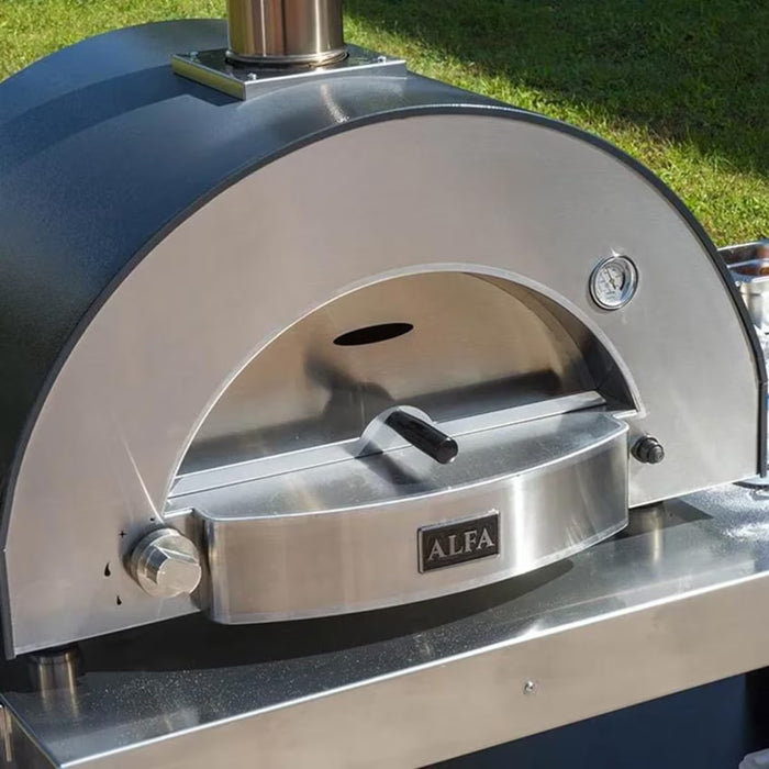 Alfa Classico 2 Pizze Wood-Fired Outdoor Pizza Oven FXCL-2P-MGRA-U – Magma Grey