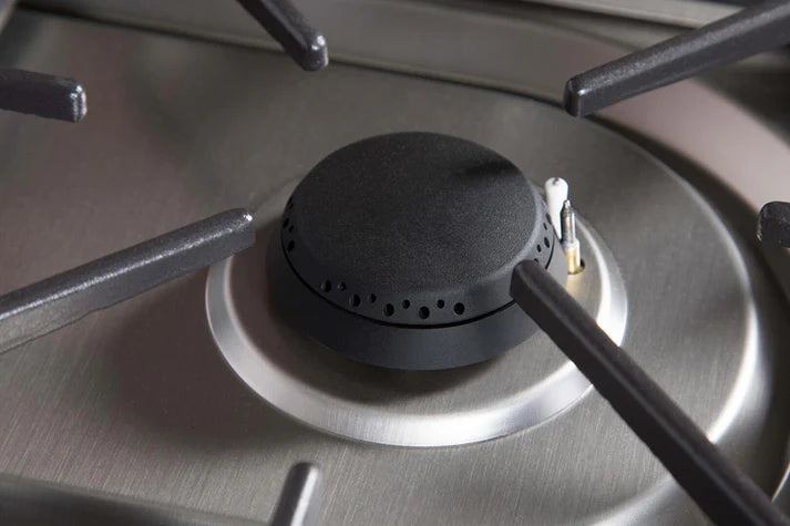 Ilve UM15FDNS3WHG 60 in Majestic II Dual Fuel Range, 9 Burner Griddle, Double Oven, White, Brass