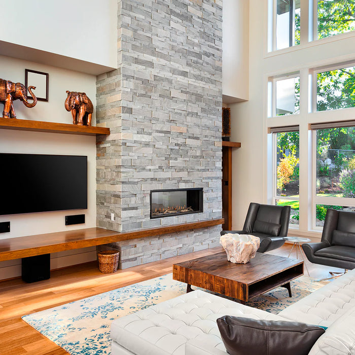 Montigo Distinction 36" See-Through Direct-Vent Linear Gas Fireplace D3615STNI-2 IPI Model