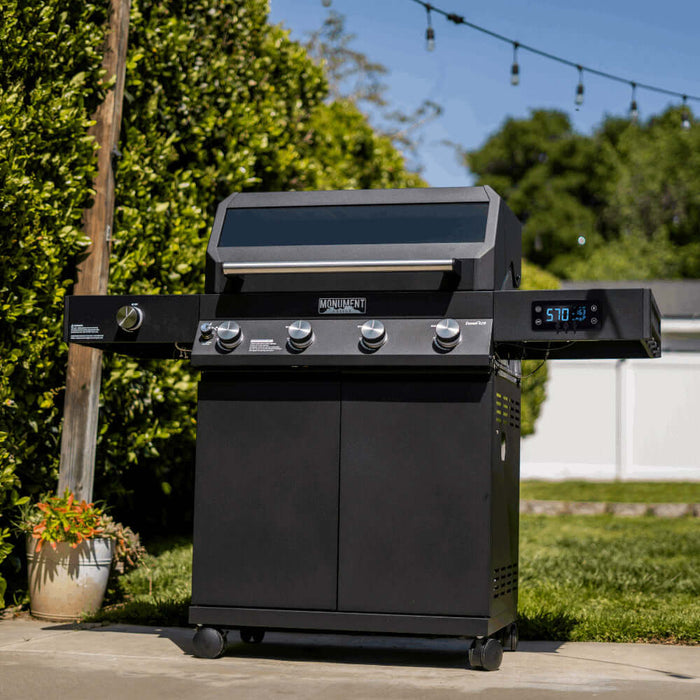 Monument Grills Denali 425 Black Smart Tech Propane Gas Grill