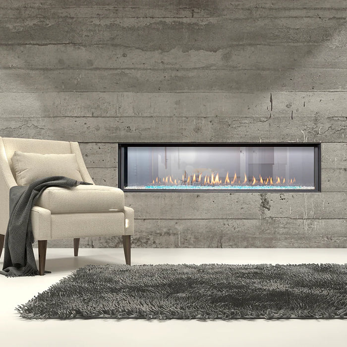 Montigo Distinction 63" See-Through Direct-Vent Full Linear Gas Fireplace D6315STNI-2 IPI Model