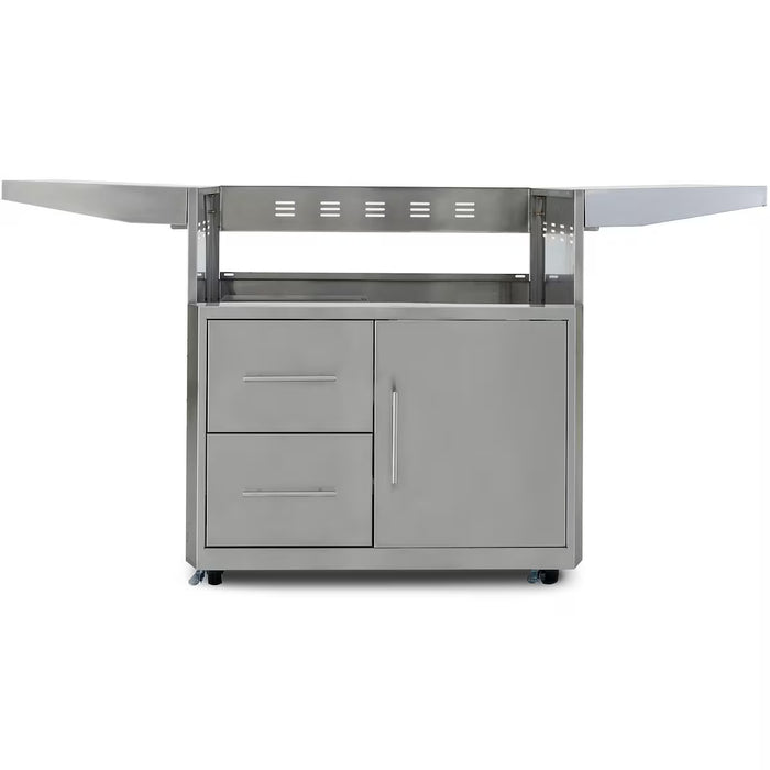 Blaze BLZ-4PRO-CART-LTSC Stainless Steel Professional Cart with Soft-Close Doors for 32" 4-Burner Blaze Pro Grills, Outdoor BBQ Accessory