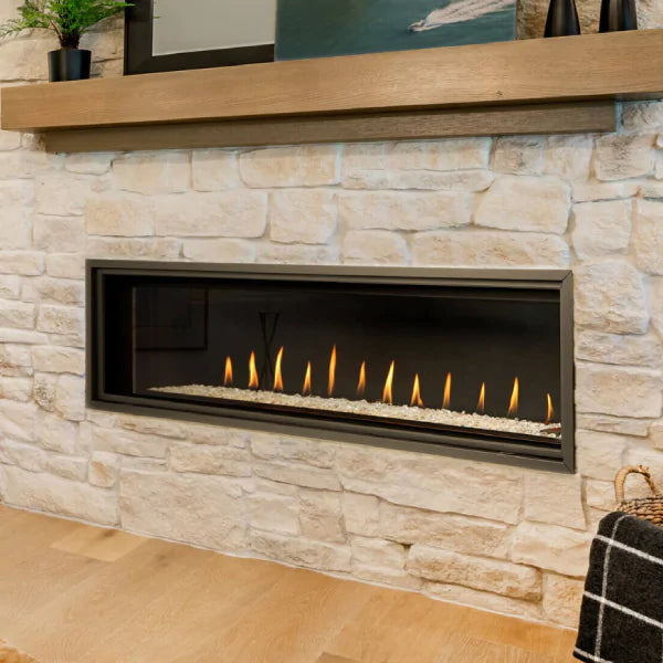 Montigo DelRay 72" Direct-Vent Full Linear Gas Fireplace DRL7213NI-2 IPI Model