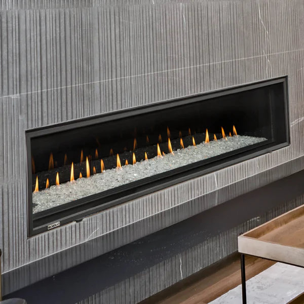 Montigo DelRay 72" Direct-Vent Full Linear Gas Fireplace DRL7213NI-2 IPI Model