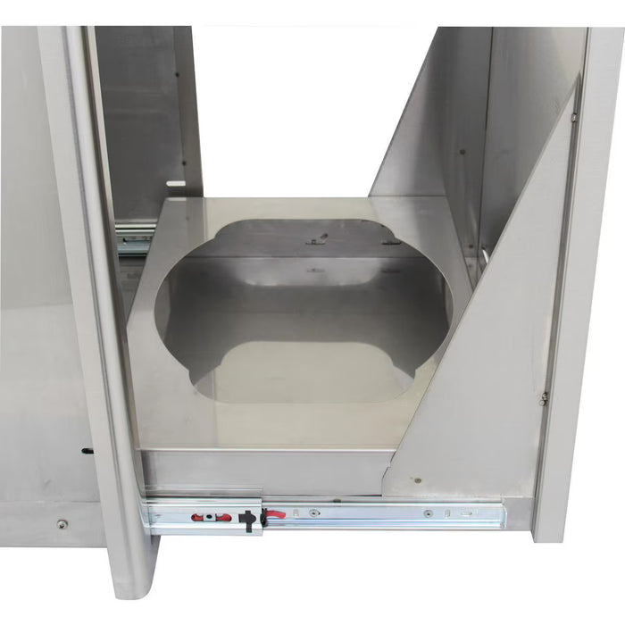Blaze BLZ‑TRLP‑DRW‑H LP Tank & Trash Drawer, Stainless Steel Outdoor Kitchen Drawer with Dual Storage