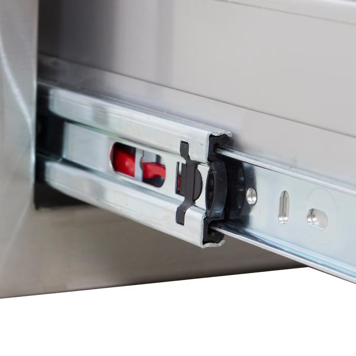 Blaze BLZ‑TRNW‑DRW‑H Narrow Trash Drawer, Stainless Steel Outdoor Kitchen Trash Storage Accessory