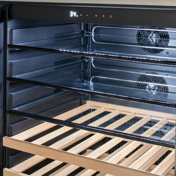 Blaze BLZ‑GDBEV‑5.5 24" Outdoor Glass Door Beverage Cooler, 5.5 cu ft Stainless Steel Outdoor Fridge