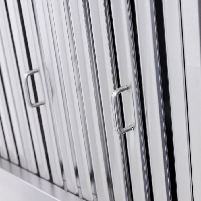 Blaze BLZ‑48‑VHOOD 48" Outdoor Vent Hood, Dual 1000 CFM Motors & LED Lights, Stainless Steel Outdoor Kitchen Exhaust Hood