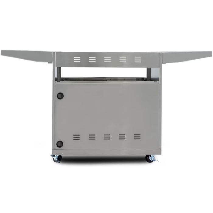 Blaze BLZ-4PRO-CART-LTSC Stainless Steel Professional Cart with Soft-Close Doors for 32" 4-Burner Blaze Pro Grills, Outdoor BBQ Accessory