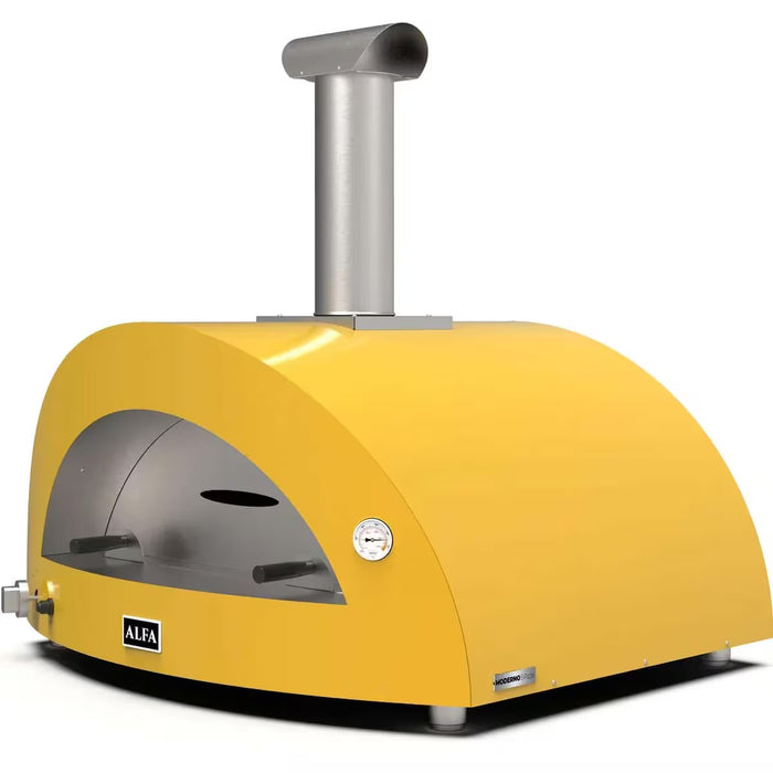 Alfa Moderno 5 Pizze Natural Gas Outdoor Pizza Oven FXMD-5P-MGIA-U – Fire Yellow, 5-Pizza Capacity, Countertop, 1,000 °F Max Temp