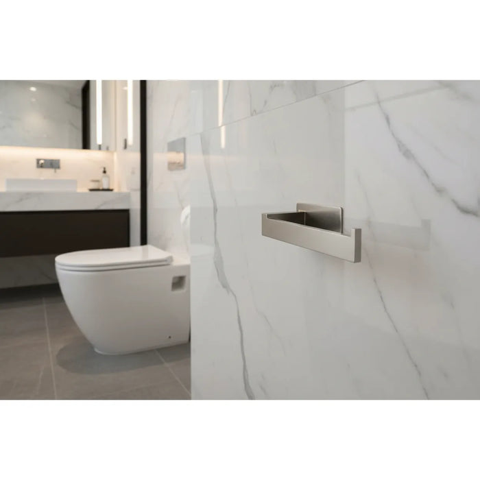 Empava EMPV-BAS05 Self-Adhesive Single Post Toilet Paper Holder, 304 Stainless Steel, Brushed Nickel