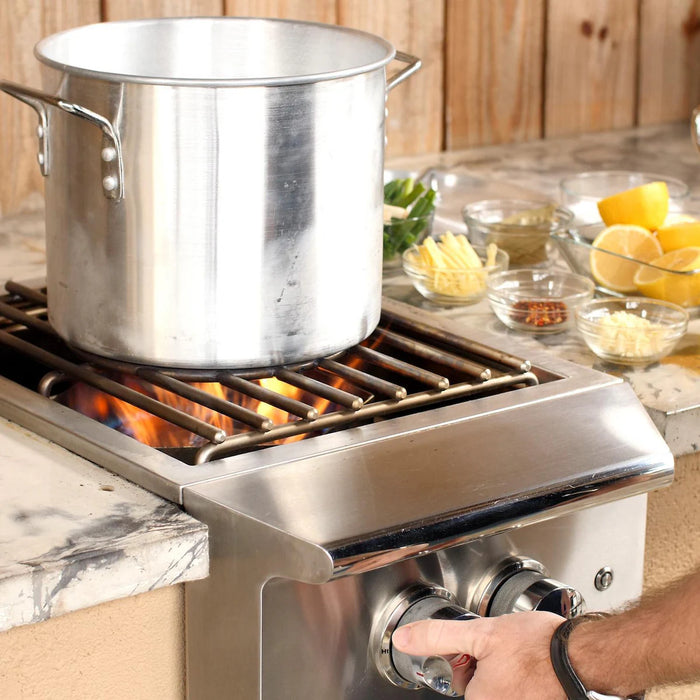 Blaze BLZ‑PROPB‑NG Professional Power Burner, Natural Gas Outdoor Side Burner, 60,000 BTU, Stainless Steel
