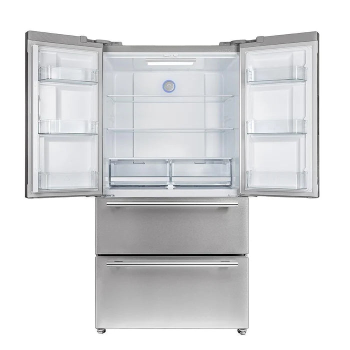 Forno 3-Piece Professional Kitchen Appliance Package – 36-Inch Gas Range, 36-Inch Built-In Refrigerator & 24-Inch Built-In Dishwasher – FBDL-004-01CAUS