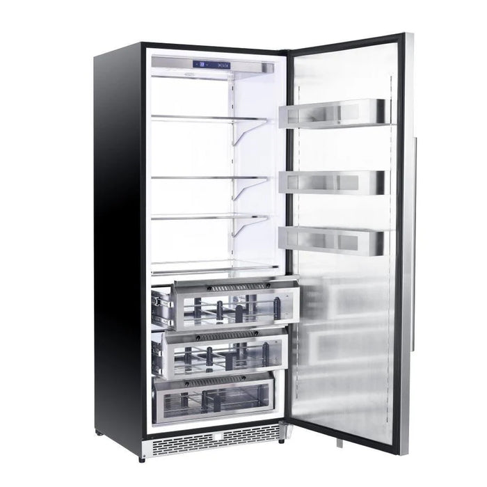 Forno Cologne FFRBI1821-30S 30″ Freestanding Stainless Steel Refrigerator, 18.4 cu ft