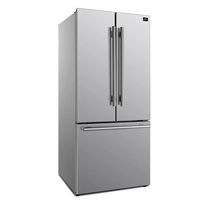 Forno Kitchen Appliance Package – 30″ Electric Slide-In Range + 31″ French Door Refrigerator