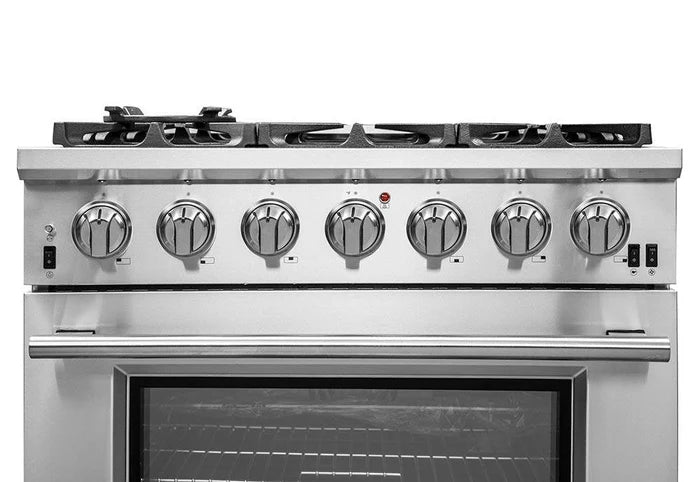 Forno FBDL-019-03CAUS Appliance Package – FFSGS6260-36 Gas Range + FFRBI1820-40SG Built-In Refrigerator