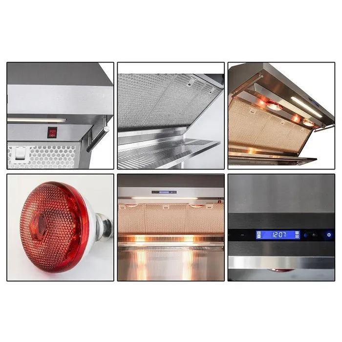Forno Savona 36″ Wall Mount Range Hood – Premium Stainless Steel Wall‑Mounted Range Hood with Baffle Filters & Backsplash (FRHWM5029‑36)