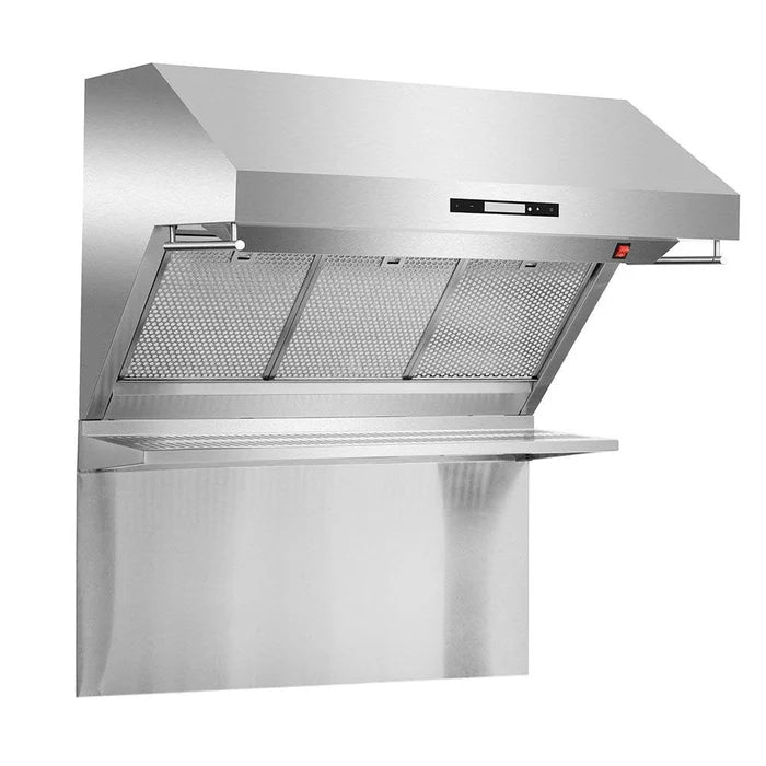 Forno Savona 36″ Wall‑Mounted Range Hood – 36″ Heavy-Duty Stainless Steel Ventilation Hood with Hybrid Filters & Backsplash (FRHWM5029-36HB)