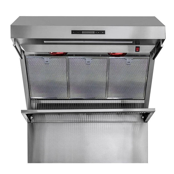 Forno Savona 36″ Wall‑Mounted Range Hood – 36″ Heavy-Duty Stainless Steel Ventilation Hood with Hybrid Filters & Backsplash (FRHWM5029-36HB)