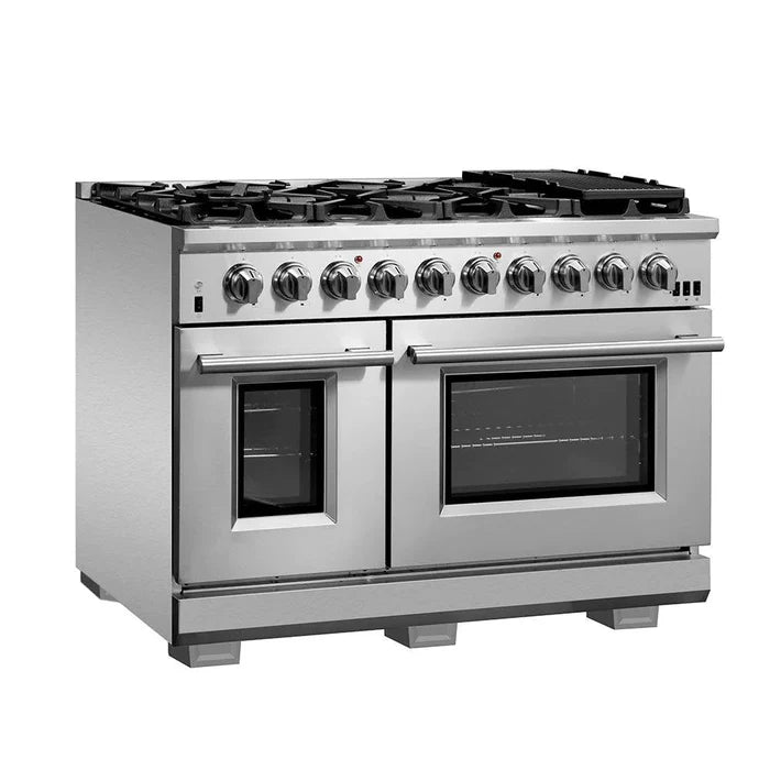 Forno Premium 2-Piece Kitchen Appliance Package – 48″ Gas Range & 60″ Built-In Refrigerator – FBDL-019-06CAUS