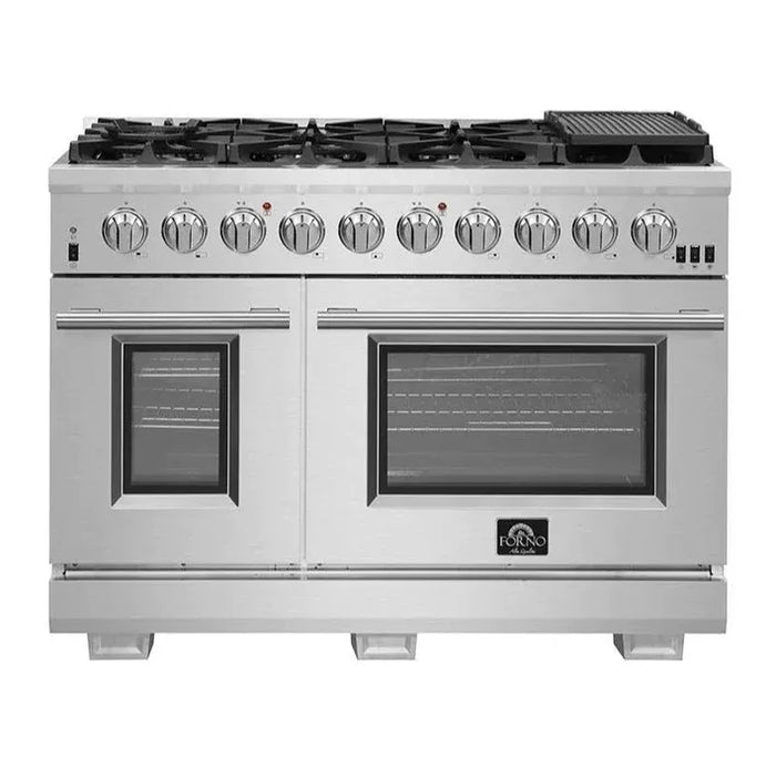 Forno Premium 2-Piece Kitchen Appliance Package – 48″ Gas Range & 60″ Built-In Refrigerator – FBDL-019-06CAUS