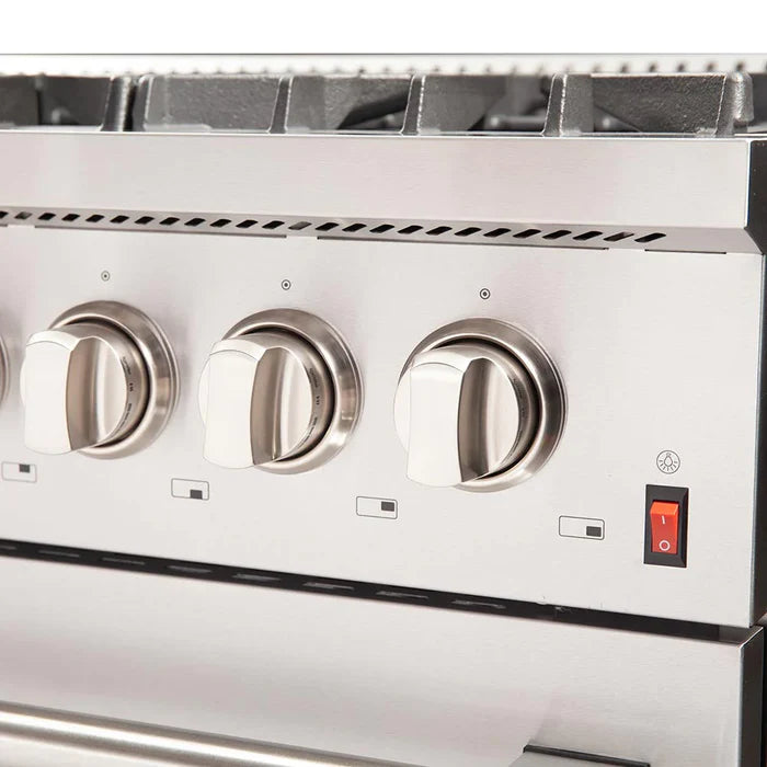 Forno 3-Piece Kitchen Appliance Package – 48″ Gas Range + 60″ Built-In Column Refrigerator + 48″ Wall Mount Range Hood – FBDL-017-04CAUS