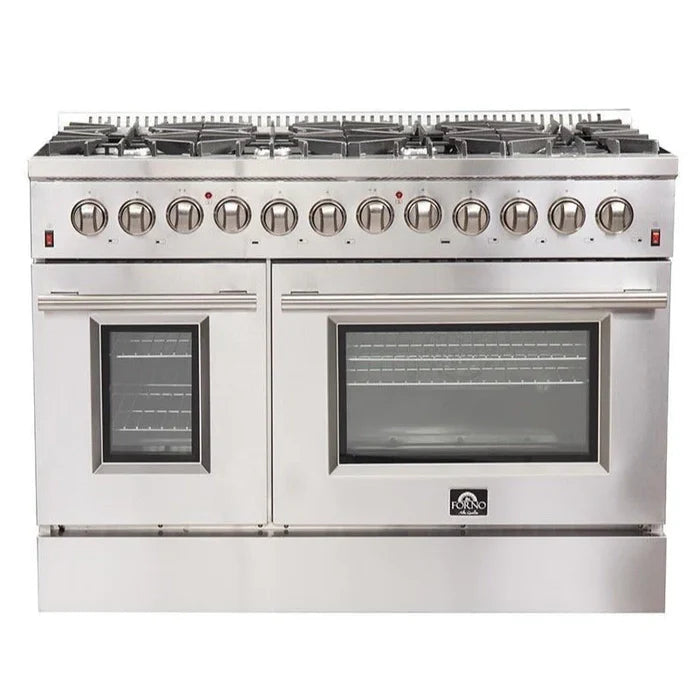 Forno 2-Piece Kitchen Appliance Package – 48″ Gas Range + 60″ Built-In Column Refrigerator – FBDL-017-03CAUS