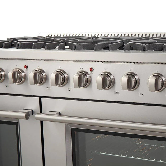 Forno 2-Piece Professional Kitchen Appliance Package – 48-Inch Gas Range & 60-Inch Built-In Refrigerator – FBDL-005-01CAUS