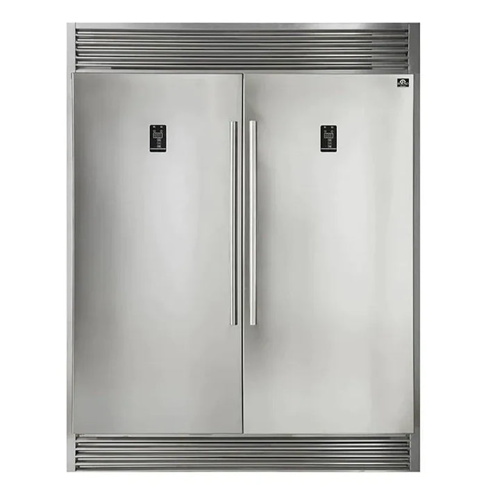 Forno 2-Piece Professional Kitchen Appliance Package – 48-Inch Gas Range & 60-Inch Built-In Refrigerator – FBDL-005-01CAUS