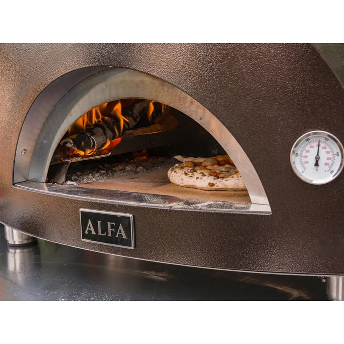 Alfa Moderno 1 Wood-Fired Pizza Oven FXMD-S-LRAM – Copper, 1-Pizza, Outdoor Countertop Oven, Up to 1000 °F