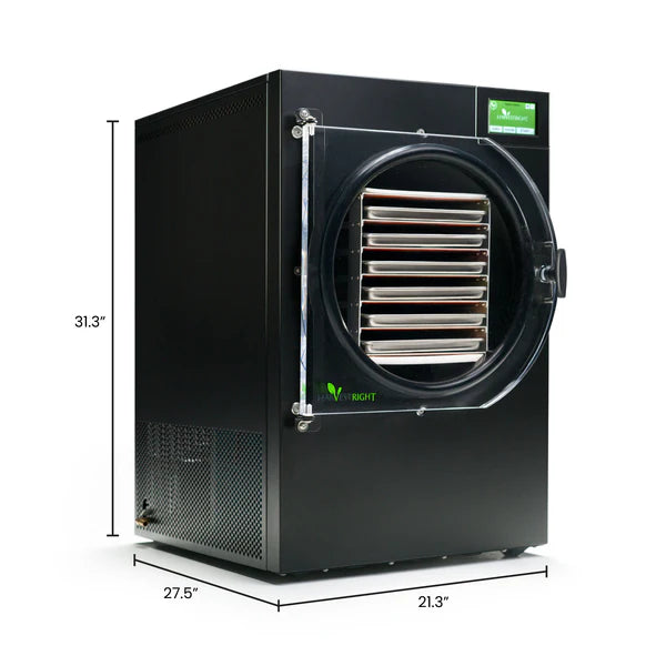 Harvest Right Large Home PRO Freeze Dryer Black 6-Tray w Mylar Starter Kit – N-HRFDLBK-PP (Home Freeze Dryer Appliance)