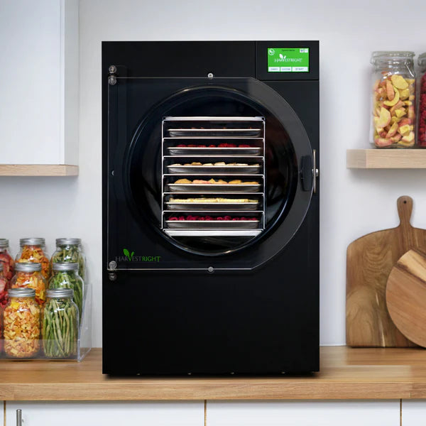 Harvest Right Large Home PRO Freeze Dryer Black 6-Tray w Mylar Starter Kit – N-HRFDLBK-PP (Home Freeze Dryer Appliance)