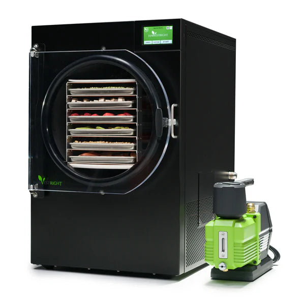 Harvest Right Large Home PRO Freeze Dryer Black 6-Tray w Mylar Starter Kit – N-HRFDLBK-PP (Home Freeze Dryer Appliance)