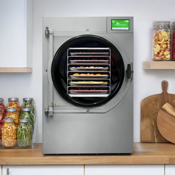 Harvest Right Large Home PRO Freeze Dryer Stainless Steel 6-Tray w Mylar Starter Kit – HRFDLSS (Home Freeze Dryer Appliance)