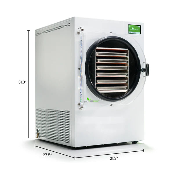 Harvest Right Large Home Pro Freeze Dryer White 6‑Tray w Mylar Starter Kit – HRFDLWH-PP (Home Freeze Dryer Appliance)