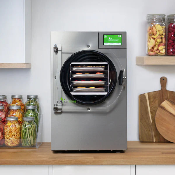 Harvest Right Small Home PRO Freeze Dryer Stainless Steel 4-Tray w Mylar Starter Kit – HRFDSMS (Home Freeze Dryer Appliance)