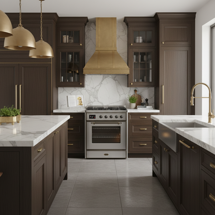 ILVE Majestic II 30-Inch Dual Fuel Range with 5 Sealed Burners, Stainless Steel Burnished Trim