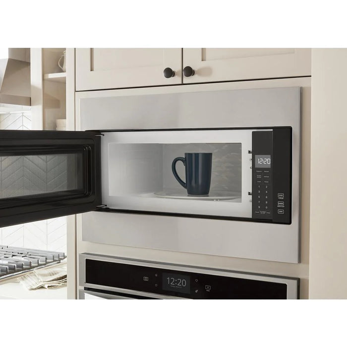 Whirlpool WMT55511KS 1.1 cu. ft. Built-In Microwave with Standard Trim Kit - 19-1/8" Height in Stainless Steel