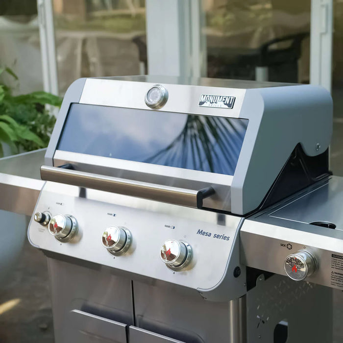 Monument Grills Mesa 305 Stainless Steel 3-Burner Propane Gas Grill - Model M305
