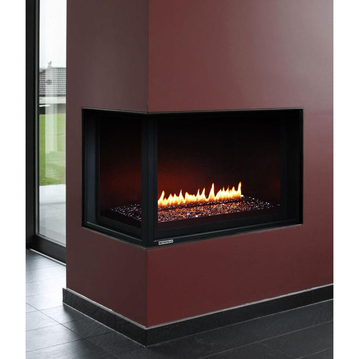 Montigo DelRay 60" Direct-Vent Linear Gas Fireplace DRL6013NI IPI Basic Model