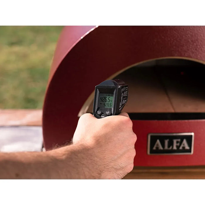 Alfa Moderno Portable Pizza Oven FXMD-PT-GROA-U – Antique Red, 1-Pizza, Propane, 1000 °F