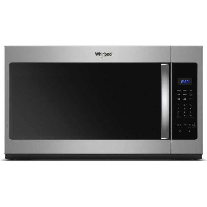 Whirlpool WMH31017HZ 1.7 cu. ft. Over-the-Range Microwave in Fingerprint-Resistant Stainless Steel – 1,000-Watt Power, 2-Speed 300 CFM Vent System & Hidden Vent Design