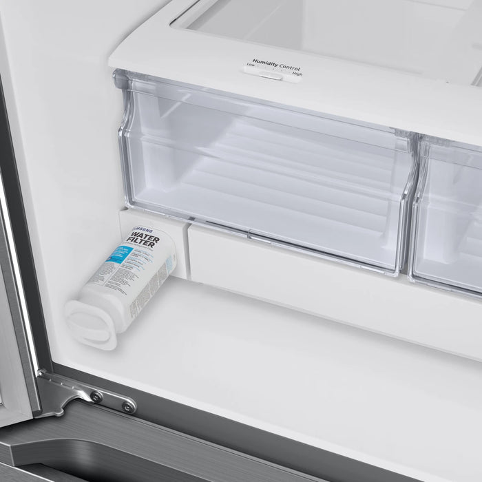 Samsung RF22A4221SR/AA 22 Cu. Ft. Smart French Door Refrigerator – Fingerprint‑Resistant Stainless Steel