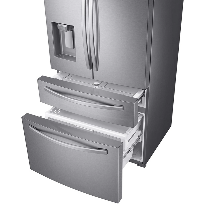 Samsung RF24R7201SR/AA 23 Cu. Ft. Counter‑Depth 4‑Door French Door Refrigerator – Fingerprint‑Resistant Stainless Steel