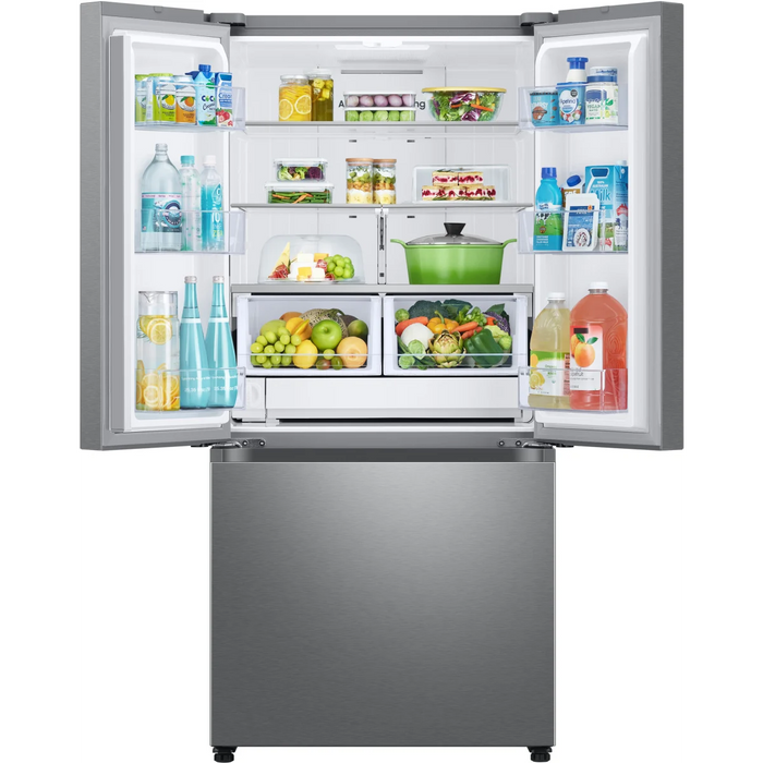 Samsung RF25C5151SR/AA 24.5 cu. ft. French Door Smart Refrigerator with Dual Icemaker – Stainless Steel